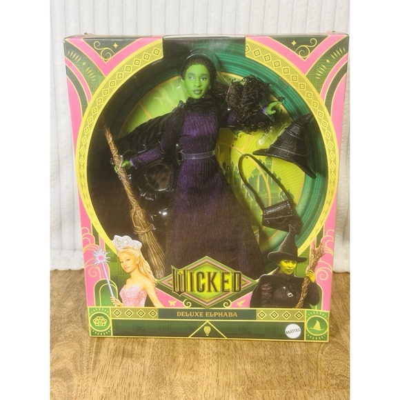 Mattel Wicked Movie Deluxe Elphaba Doll New in Box Collector Edition Toy - Picture 2 of 7